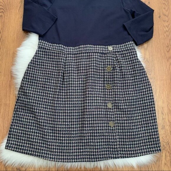 ModCloth Blue Tweed Dress Plus Size 1X. New with tags. 3/4 sleeve - Picture 9 of 15